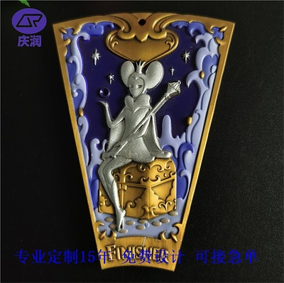 12生肖金属牌定制 锌合金浮雕烤漆十二生肖吊牌制作